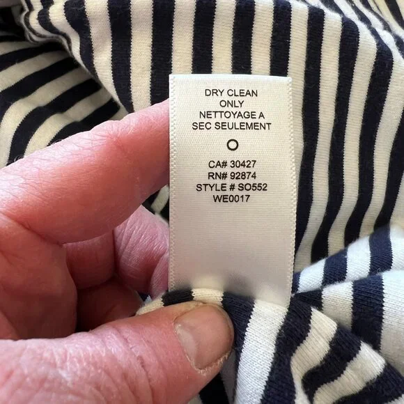 Splendid Beige Barn Coat Stripe Lining Preppy Coastal Jacket L French Girl - Picture 10 of 15